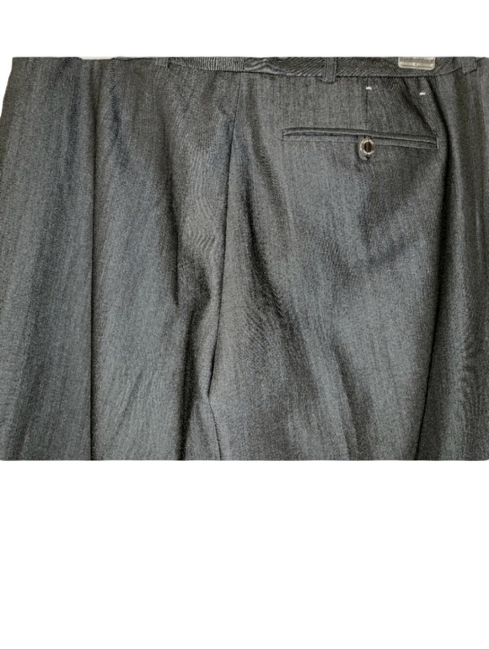 Calvin Klein Modern Fit Straight Leg Slight Flare Charcoal Gray Trousers Size 8 - Picture 8 of 16